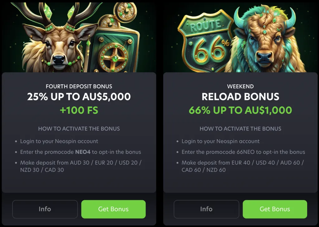 Unlocking Bonuses & Rewards Neospin Casino